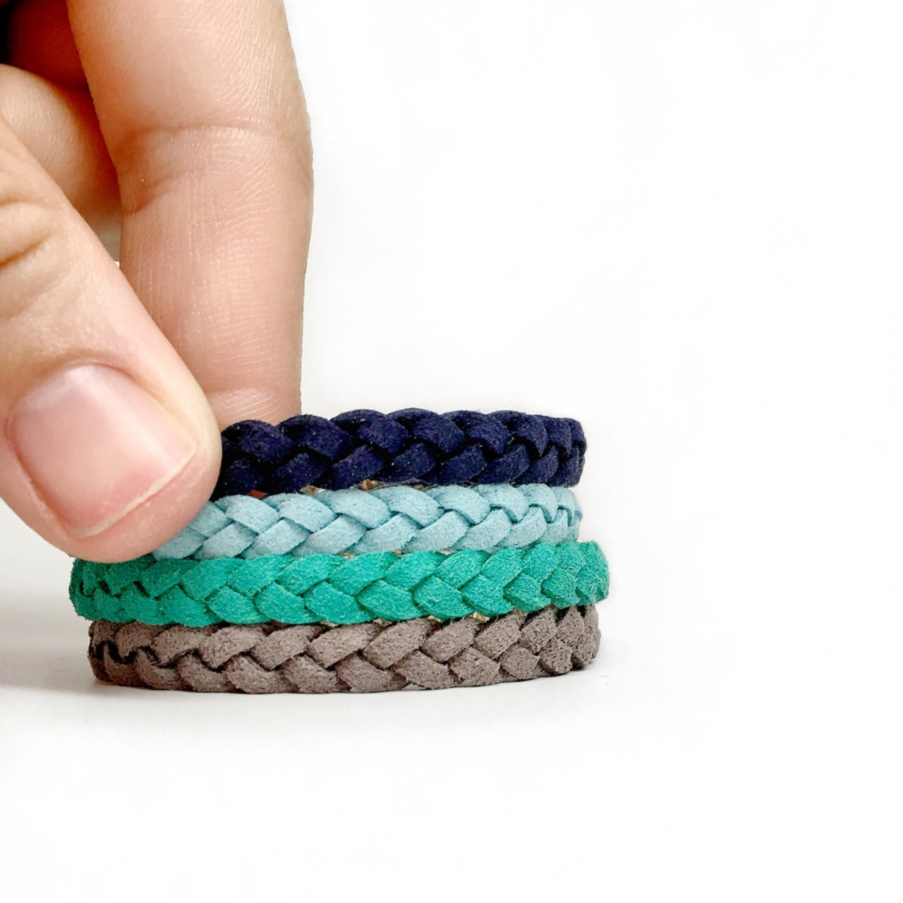 Little Leather Bracelet / Kids Essential Oil Diffuser Jewelry - Late Night Luna