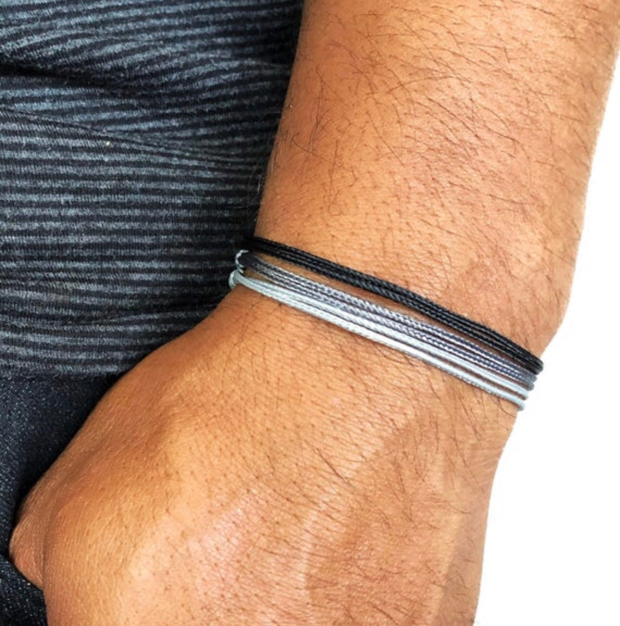 Vegan Nylon Men's String Beach Bracelets